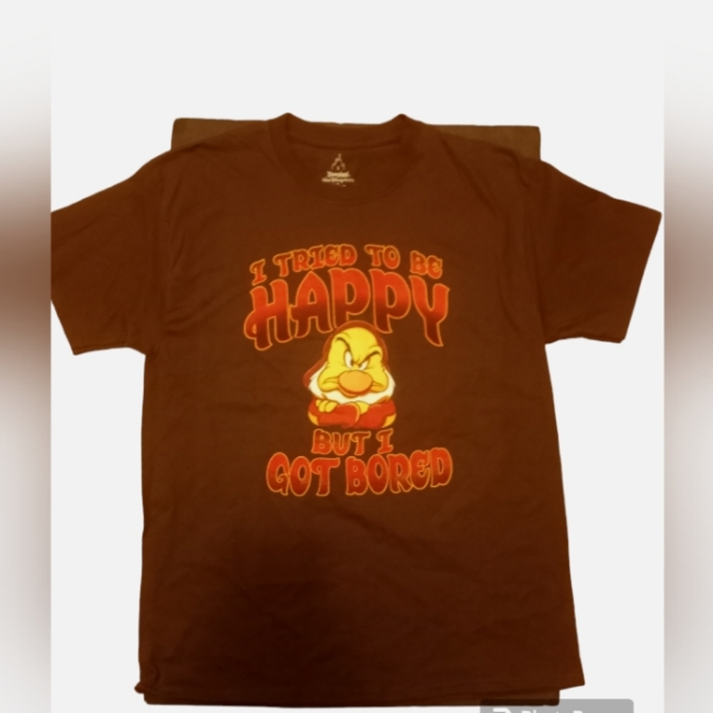New Disneyland Resorts Grumpy Dwarf shirt size Large